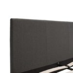 Κρεβάτι Nevil pakoworld 150x200 με ύφασμα χρώμα ανθρακί - Image 6