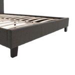 Κρεβάτι Nevil pakoworld 150x200 με ύφασμα χρώμα ανθρακί - Image 7
