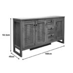 Μπουφές Beles pakoworld sonoma 160x40x93.5εκ - Image 7