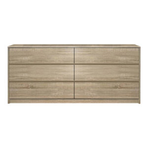 Συρταριέρα Kuanger pakoworld mdf σε φυσική απόχρωση 120x40x70εκ