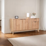 Μπουφές Hamea pakoworld mdf σε φυσική απόχρωση 150x39