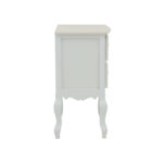 Κομοδίνο Pazlen Inart mdf σε λευκή αντικέ απόχρωση 40x45x65εκ - Image 4