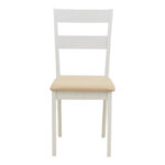 Καρέκλα Dallan pakoworld rubberwood λευκό 40x47.5x89εκ - Image 5