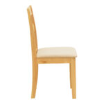 Καρέκλα Dallan pakoworld rubberwood σε φυσική απόχρωση 40x47.5x89εκ - Image 3