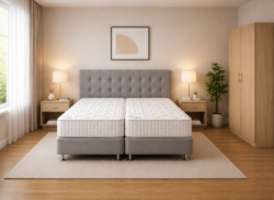 Σετ Κρεβατοκάμαρας Soft Grey Boxspring