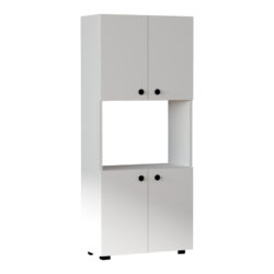 Στήλη Guzel pakoworld σε λευκή απόχρωση 60x31.4x140εκ