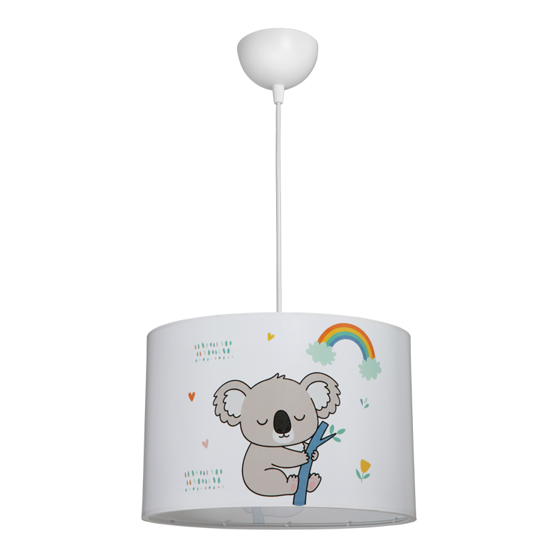 147-000212 Παιδικό φωτιστικό οροφής Koala pakoworld led E27 πολύχρωμο PVC Φ30x20εκ