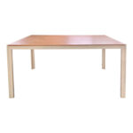 Τραπέζι Nares pakoworld αλουμίνιο cappuccino-plywood σε φυσική απόχρωση 180x90x72.5εκ - Image 2