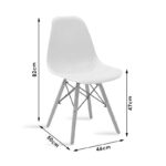 Τραπεζαρία Natali-Julita pakoworld σετ 5τεμ μαύρο-φυσικό 120x80x76εκ - Image 5