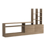 Σύνθετο σαλονιού Seruno pakoworld sonoma 170x25x100εκ - Image 2