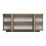 Μπουφές Zafore pakoworld sonoma - γκρι μπεζ όψη μαρμάρου 180x45x80εκ - Image 2