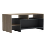 Τραπέζι σαλονιού Consa pakoworld sonoma - ανθρακί 120x60x52.8εκ - Image 2