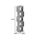 Βιβλιοθήκη Cubik pakoworld λευκό 35x30x161εκ - Image 7