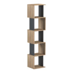 Βιβλιοθήκη Cubik pakoworld sonoma- ανθρακί 35x30x161εκ - Image 2