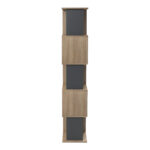 Βιβλιοθήκη Cubik pakoworld sonoma- ανθρακί 35x30x161εκ - Image 6