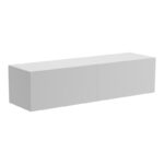 Έπιπλο τηλεόρασης επιτοίχιο με Led Rival pakoworld λευκό 120x35x30εκ - Image 3