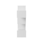 Ραφιέρα τοίχου Tiber pakoworld λευκή 120x22x67εκ - Image 6