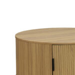 Τραπέζι σαλονιού Scandi pakoworld MDF σε φυσική απόχρωση Φ80x35.5εκ - Image 3