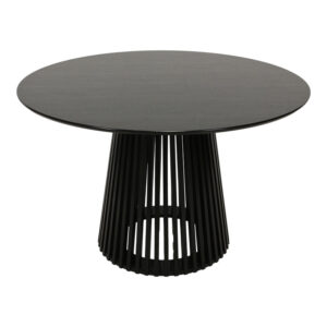 Τραπέζι Domonic pakoworld mdf σε μαύρη απόχρωση Φ120x75εκ