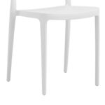 Καρέκλα Amvroan στοιβαζόμενη pakoworld με UV protection λευκό pp 51x49x79.5εκ - Image 4