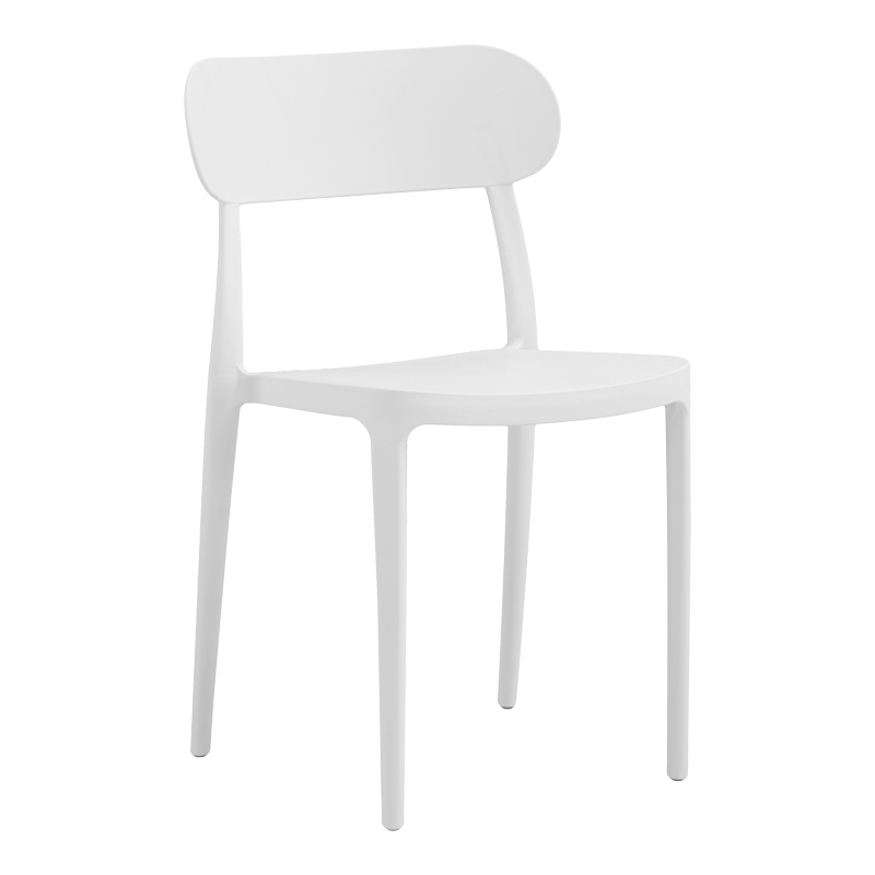 262-000035 Καρέκλα Amvroan στοιβαζόμενη pakoworld με UV protection λευκό pp 51x49x79.5εκ
