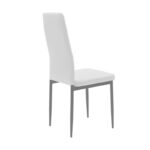Καρέκλα Parker pakoworld μέταλλο-PU λευκό-ανθρακί πόδι 42x48x98εκ - Image 3