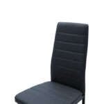Καρέκλα Parker pakoworld PU ανθρακί-μαύρο πόδι 42x48x98εκ - Image 6