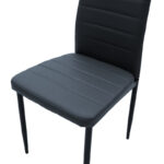 Καρέκλα Parker pakoworld PU ανθρακί-μαύρο πόδι 42x48x98εκ - Image 7