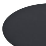 Τραπέζι Xuson pakoworld μαύρο mdf-πόδι μαύρο μέταλλο Φ80x75εκ - Image 3