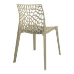 Καρέκλα στοιβαζόμενη Hush pakoworld pp σε cappuccino απόχρωση 41x53x80.5εκ - Image 3