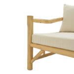 Καναπές Roziana pakoworld φυσικό teak ξύλο 210x100x80εκ - Image 7