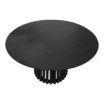 Τραπέζι Kenda I pakoworld mindi ξύλο μαύρο Φ120x75εκ - Image 2