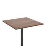 Τραπέζι Nerobian pakoworld mdf σε καρυδί απόχρωση 70x70x75εκ - Image 5