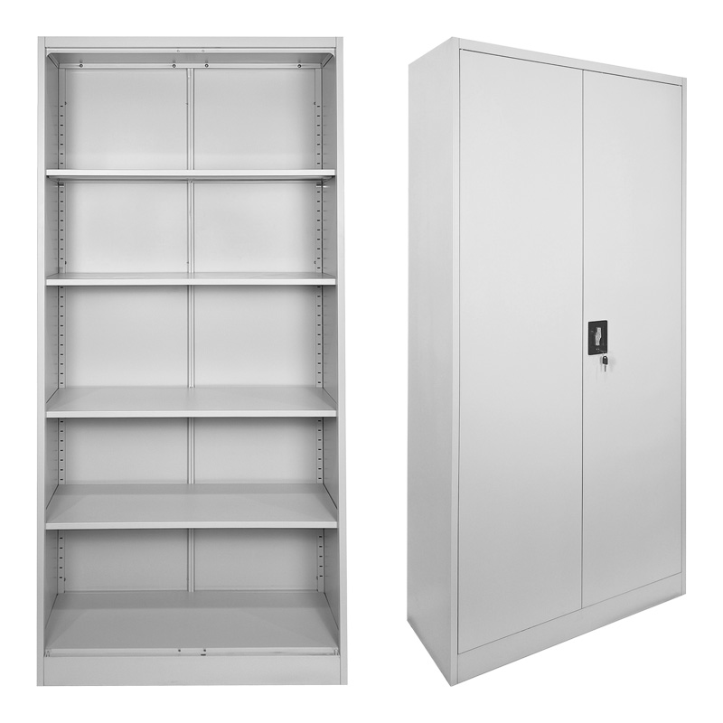 378-000003 Μεταλλική ντουλάπα Ugren pakoworld ανοιχτό γκρι 90x40x180εκ