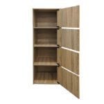 Ντουλάπι-στήλη Soline pakoworld σε sonoma απόχρωση 40x34.5x120εκ - Image 3
