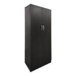 Ντουλάπα τετράφυλλη με πατάρι Athos pakoworld wenge 160x42x240εκ - Image 4
