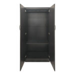 Ντουλάπα εξάφυλλη με πατάρι Athos ΙΙ pakoworld wenge 240x42x240εκ - Image 3