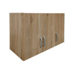 Ντουλάπα πεντάφυλλη με πατάρι Athos pakoworld sonoma 170x42x240εκ - Image 6