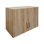 Ντουλάπα πεντάφυλλη με πατάρι Athos pakoworld sonoma 170x42x240εκ - Image 8