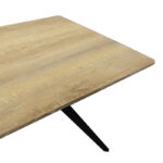 Τραπέζι Ezali pakoworld sonoma mdf με μαύρα μεταλλικά πόδια 160x90x75εκ - Image 4