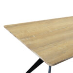 Τραπέζι Ezali pakoworld sonoma mdf με μαύρα μεταλλικά πόδια 160x90x75εκ - Image 5