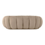 Καναπές Embrace pakoworld βελούδο σε μπεζ απόχρωση 180x105x65εκ - Image 5