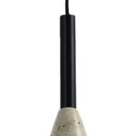 InLight Κρεμαστό φωτιστικό γκρι από travertine marble 1XΕ27 D:10 x 35cm (4091)