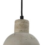 InLight Κρεμαστό φωτιστικό γκρι από travertine marble 1XΕ27 D:15 x 12.5cm (4094)