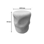 Σκαμπό Ardin pakoworld MGO λευκό Φ39.5x49.5εκ - Image 3