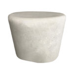 Βοηθητικό τραπέζι Fedris pakoworld mdf λευκό Φ56x45εκ - Image 2