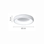 InLight Πλαφονιέρα οροφής LED 36W 3CCT από χρυσαφί και λευκό ακρυλικό D:60cm (42021-A-Golden) - Image 3
