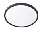 Inlight Πλαφονιέρα οροφής LED 60W 3CCT (by switch on base) σε μαύρη απόχρωση D:75x2