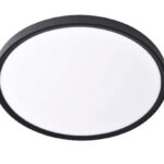 Inlight Πλαφονιέρα οροφής LED 60W 3CCT (by switch on base) σε μαύρη απόχρωση D:75x2