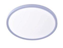 Inlight Πλαφονιέρα οροφής LED 60W 3CCT (by switch on base) σε ασημί απόχρωση D:75x2